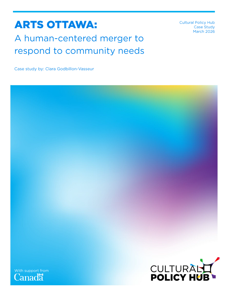 Cover page for Arts Ottawa Case study