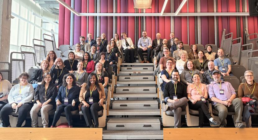 Photograph of all workshop participants sitting in a conference hall